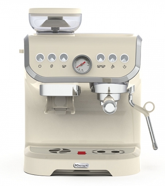 Кофейная станция BQ CM5000 бежевый, исп. кофе - зерновой/молотый, 2 л, 1560 Вт, 15 бар