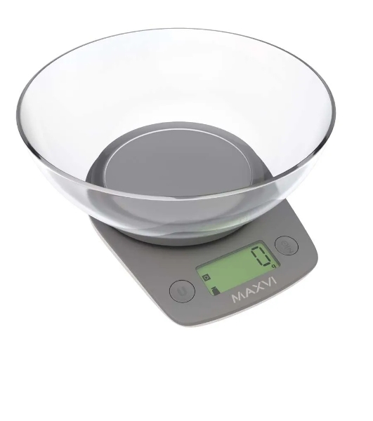 Весы кухонные Maxvi KS102P grey