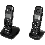 Радиотелефон Dect Gigaset A170 DUO черный (труб. в компл.:2шт) АОН, фото 1