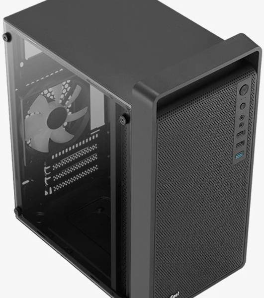 Компьютерный корпус MiniTower Aerocool/Formula CS-109-G-BK-v1 (mATX, USB3x1, USB2x2, 120мм RGb fan, без БП) (4711099472376)