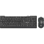 Комплект клавиатура+мышь Defender York C-777 проводной, USB, 1000 DPI, чёрный, фото 1