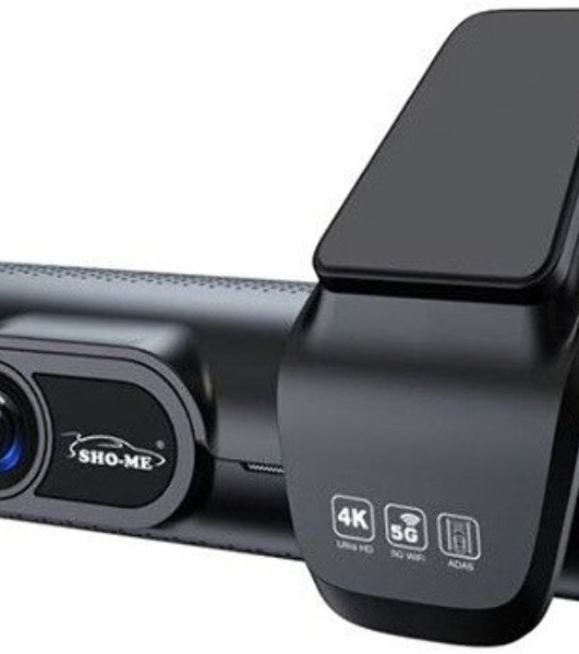 Видеорегистратор Sho-Me FHD-975, 3840x2160, 3.59', с камерой заднего вида, GPS, Wi-Fi, G-сенсор, датчик движения