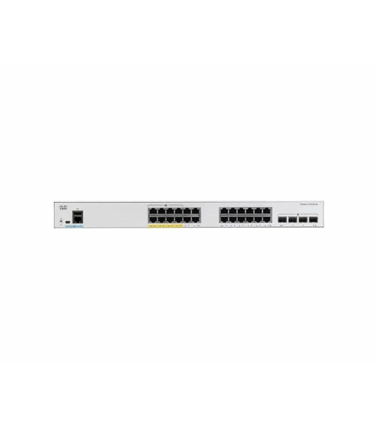 Коммутатор Cisco Catalyst C1000FE-24P-4G-L, 24×LAN + 4×1 Гбит/с, управляемый