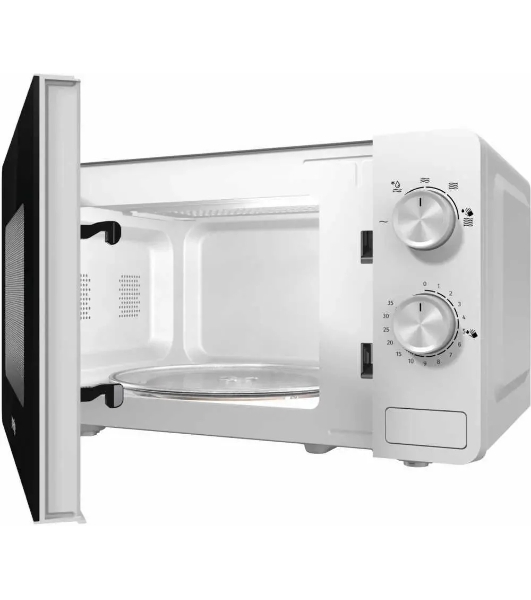 Микроволновая печь Gorenje MO20E1W белый, 20 л, 800 Вт, переключатели - поворотный механизм