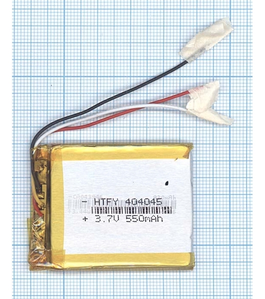 Аккумулятор Li-Pol (батарея) 4x40x45мм 3pin 3.7V/550mAh