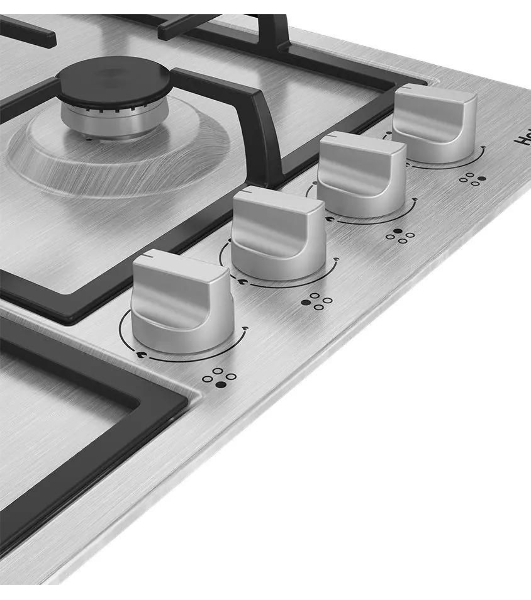Газовая варочная панель Hotpoint HGMT 642 W IX, независимая, серебристый