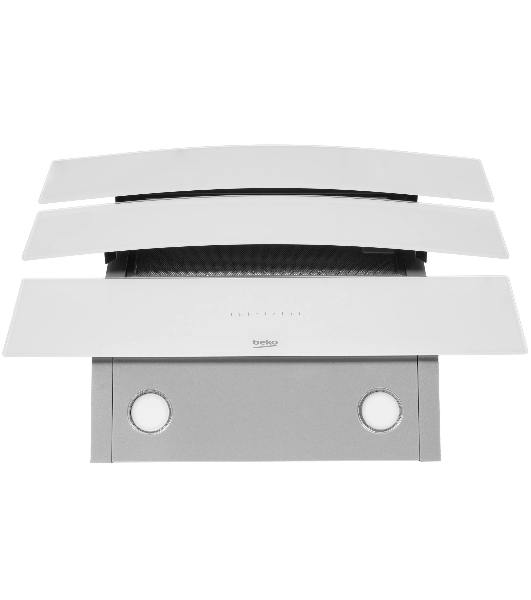 Вытяжка наклонная Beko HCA 62640 W белый, 60 см, 537 м³/ч, 48 дБ