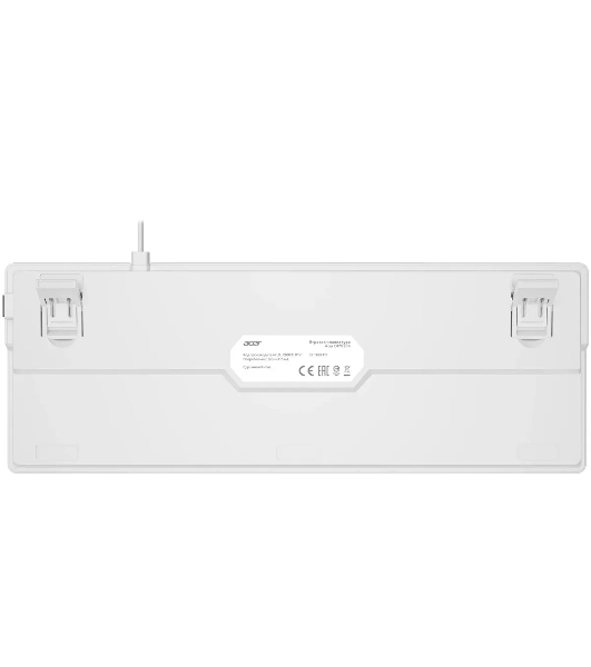 Клавиатура проводная Acer OKW304 (ZL.KBDCC.01V), USB, белый