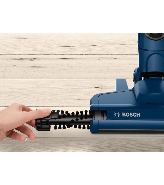 Пылесос вертикальный Bosch BCHF 2MX20 синий, питание от аккумулятора, 150 Вт, уборка сухая, пылесборник 0.4 л