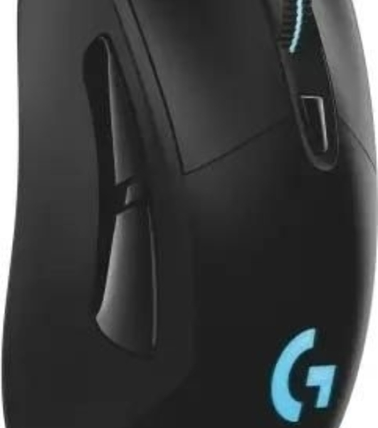 Мышь игровая Logitech G703 Lightspeed черная, сенсор 100-25600dpi (Hero25K), беспроводная 2.4GHz + USB 1,8м, 5 программируемых кнопок + колесо прокрутки, RGB-подсветка, под правую руку