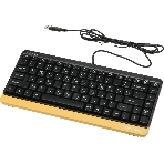 Комплект клавиатура+мышь A4Tech FStyler F1110 проводной, USB, 2000 DPI, чёрный/жёлтый, фото2