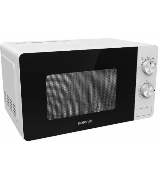 Микроволновая печь Gorenje MO20E1W белый, 20 л, 800 Вт, переключатели - поворотный механизм
