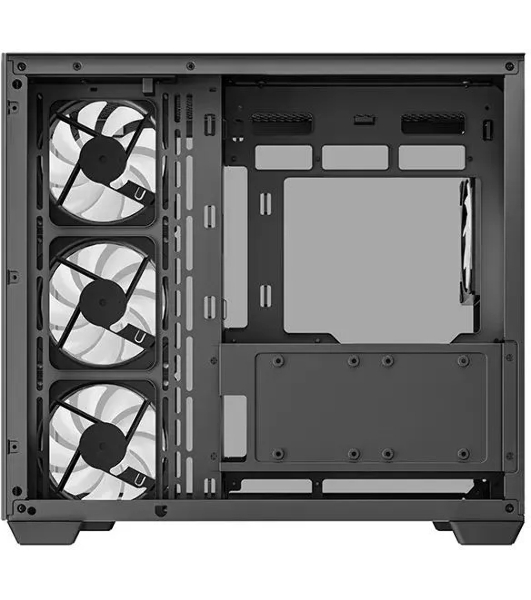 Компьютерный корпус Deepcool CG530 4F черный без БП ATX 2x120мм 2x140мм 2xUSB 2.0 1xUSB 3.0 audio bott PSU
