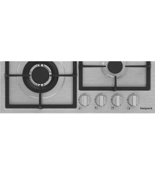 Газовая варочная панель Hotpoint HGMT 642 W IX, независимая, серебристый
