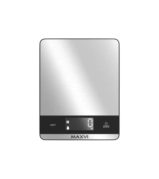 Весы кухонные Maxvi KS121S серебристый
