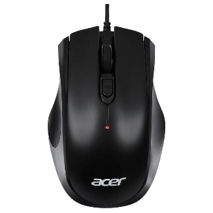 Мышь проводная Acer OMW020 черный, 1600 dpi, USB, кнопки - 4