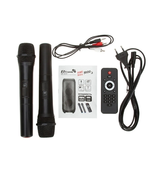 Колонка Eltronic 10' динамик 2шт/10' с TWS 100 Вт черный