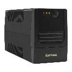Источник бесперебойного питания ExeGate Power NB-850.LED.AVR.2SH.USB (850VA/510W, LED, AVR, 2*Schuko, USB, батарея 12V 9Ah, черный), фото 1