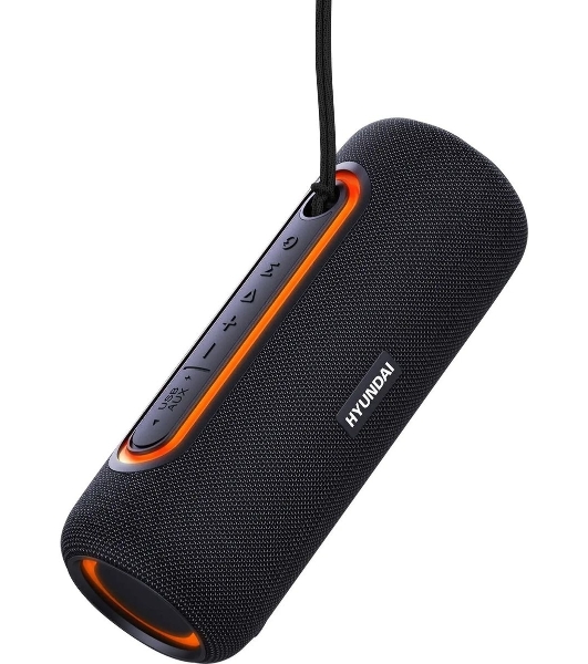 Колонка портативная Hyundai H-PS1021 черный/черный 25 Вт 1.0 BT 10м 1500mAh