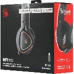 Гарнитура Bloody MR710 чёрный, беспроводная + проводная, Bluetooth, до 44 ч, подсветка, фото4