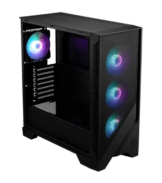 Корпус MSI MAG FORGE 320R Airflow, Midi-Tower, чёрный, 4 x 120 мм