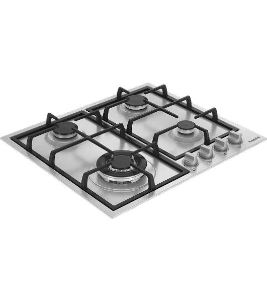 Газовая варочная панель Hotpoint HGMT 642 W IX, независимая, серебристый