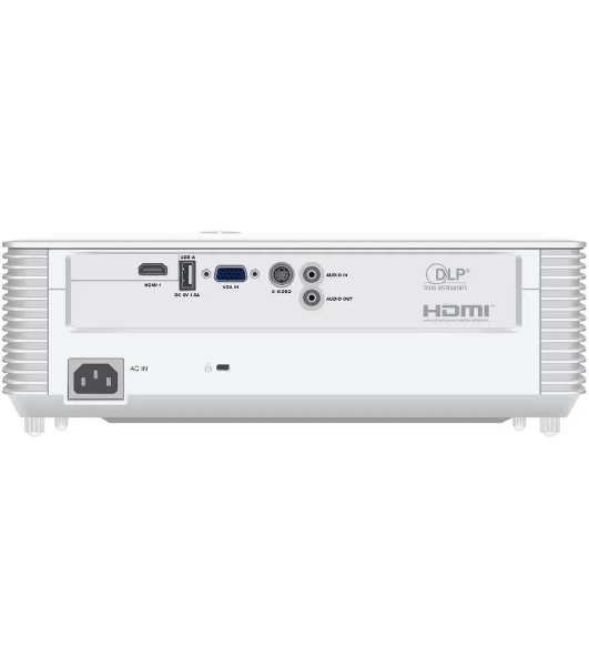 Проектор Exell EXD201W. Технология DLP, 3800 ANSI, WXGA (1280x800), 30 000:1. Проекционное отношение 1.54-1.72. Белый.