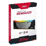 Оперативная память Kingston Fury Renegade, DDR4, 16Gb (2x8Gb), 3200MHz, CL16, DIMM, с радиаторами, RGB, черный, фото2