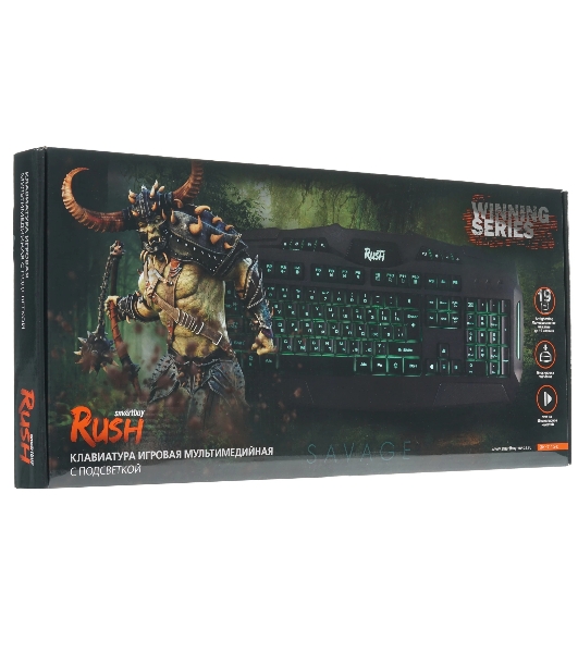 Клавиатура проводная игровая Smartbuy RUSH Savage 311 USB черная SBK-311G-K