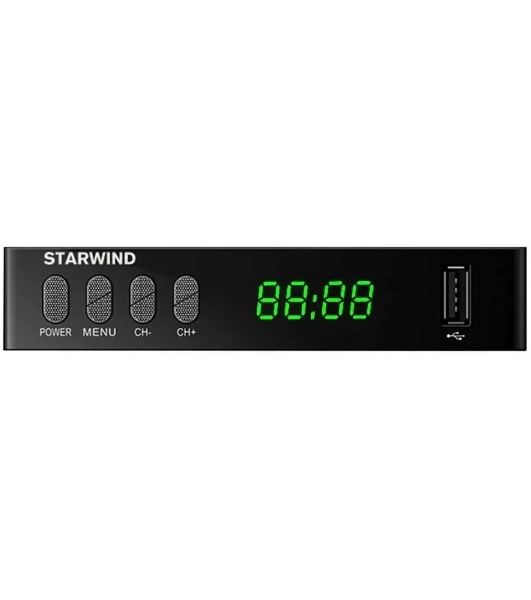 Приставка для цифрового ТВ Starwind CT-220 черный, DVB-T2, DVB-T, DVB-C, HDMI, USB 2.0 х2