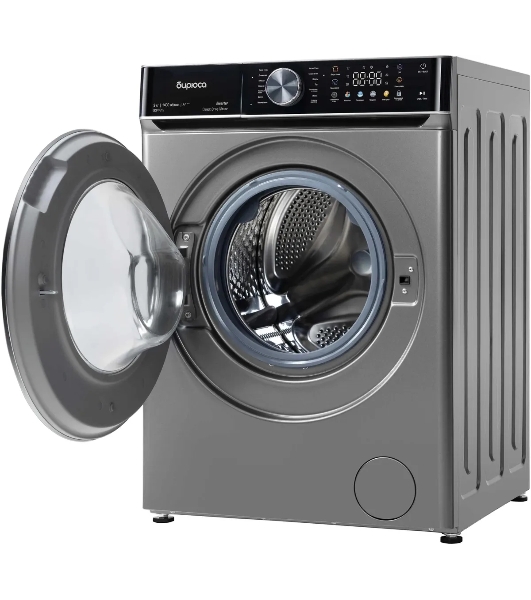 Стиральная машина Бирюса WM-SC914/15 W перламутровый синий, загрузка фронтальная 9 кг, 1400 об/мин, класс А+++