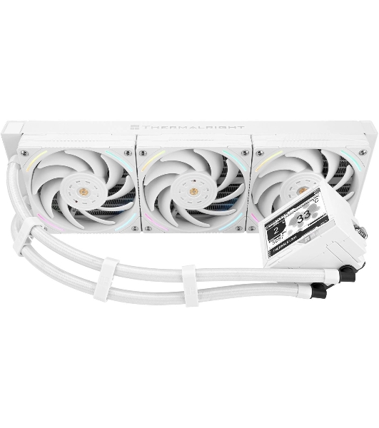 Система жидкостного охлаждения Thermalright Mjolnir Vision 360 ARGB Soc-AM5/AM4/1151/1200/2066/2011/1700 белый 4-pin 27dB Al LCD Ret (M-VISION-360-WH-ARGB)