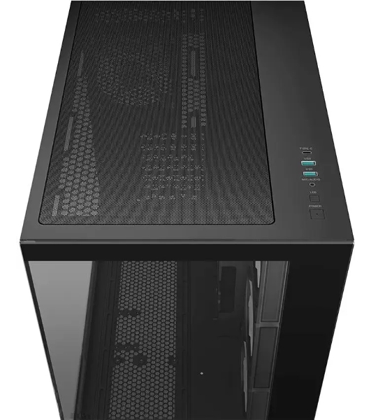 Компьютерный корпус Deepcool CG530 4F черный без БП ATX 2x120мм 2x140мм 2xUSB 2.0 1xUSB 3.0 audio bott PSU