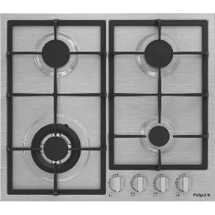 Газовая варочная панель Hotpoint HGMT 642 W IX, независимая, серебристый