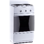 Плита газовая Flama CG 3202 W/B белый, конфорок 2 шт, духовка 30 л, 50 см x 85 см x 38 см, фото 1