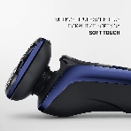 Электробритва PMR 0309RC wet&dry PRO 5 blades+ электрическая (Polaris), Черный/синий хром, фото2
