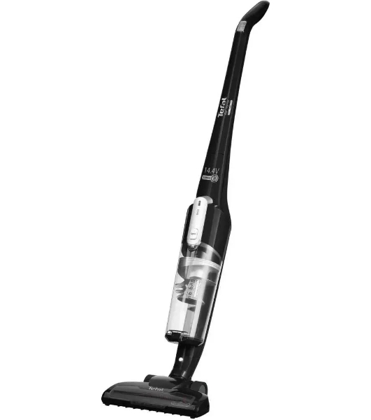 Пылесос вертикальный Tefal TY6545RH черный, питание от аккумулятора, уборка сухая, пылесборник 0.65 л