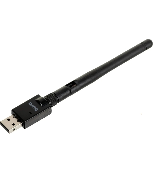 Адаптер USB Buro Bluetooth 5.0+EDR class 1 100м черный