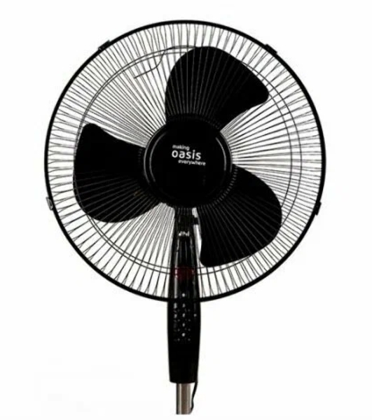 Вентилятор Oasis VF-50PB чёрный, напольный, 50 Вт, 3 скорости, 36 см (4 шт. в коробке)