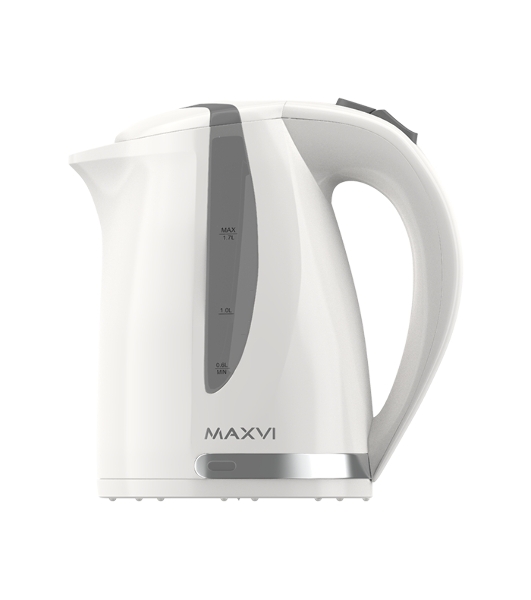 Чайник электрический Maxvi KE1701P белый/серый