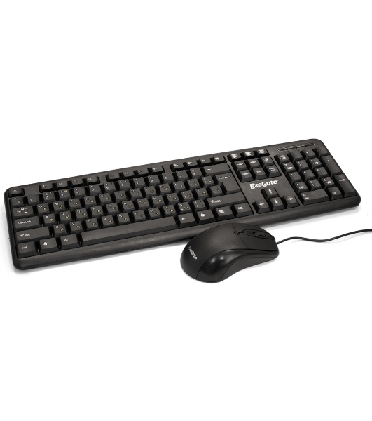 Комплект клавиатура+мышь ExeGate Professional Standard Combo MK120 проводной, USB, 1000 DPI, чёрный