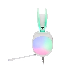 Гарнитура Marvo HG8959 Lumi 40 белый, проводная, 2×3.5 мм, микрофон с отключением, RGB-подсветка, фото2