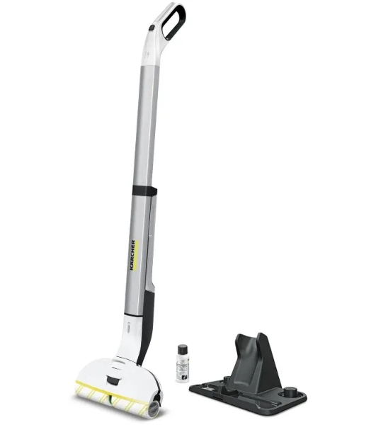Электрошвабра Karcher EWM 2 белый/серый, питание от аккумулятора, уборка влажная, пылесборник 0.36 л