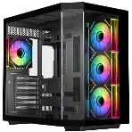 Корпус Eurocase M430ZAF Black, Midi-Tower, чёрный, 4 x 120 мм (3 x 120 мм на боковой панели, 1 x 120 мм на задней), фото 1