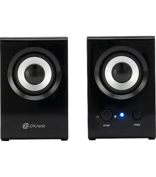 Акустическая система Oklick OK-160 2.0 черный 6Вт