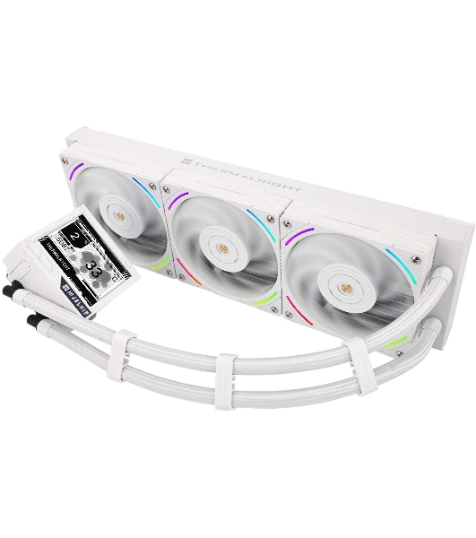 Система жидкостного охлаждения Thermalright Mjolnir Vision 360 ARGB Soc-AM5/AM4/1151/1200/2066/2011/1700 белый 4-pin 27dB Al LCD Ret (M-VISION-360-WH-ARGB)
