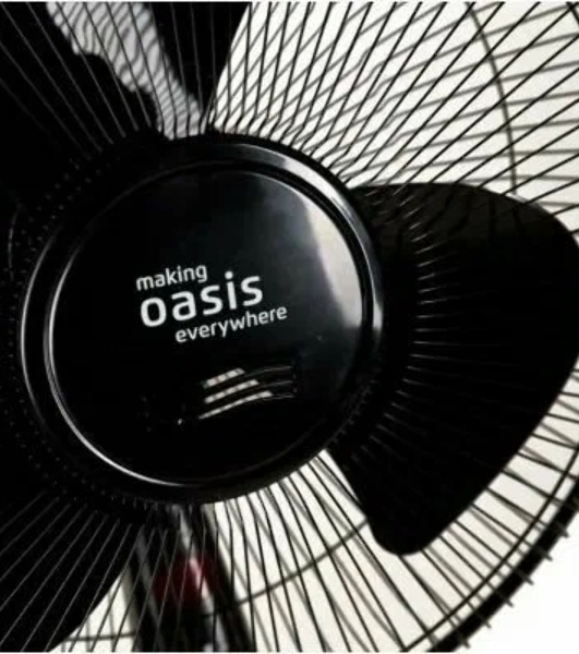Вентилятор Oasis VF-50PB чёрный, напольный, 50 Вт, 3 скорости, 36 см (4 шт. в коробке)
