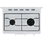 Плита газовая Flama CG 3202 W/B белый, конфорок 2 шт, духовка 30 л, 50 см x 85 см x 38 см, фото3