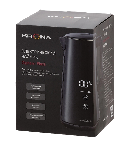 Чайник электрический Krona Digitaler черный