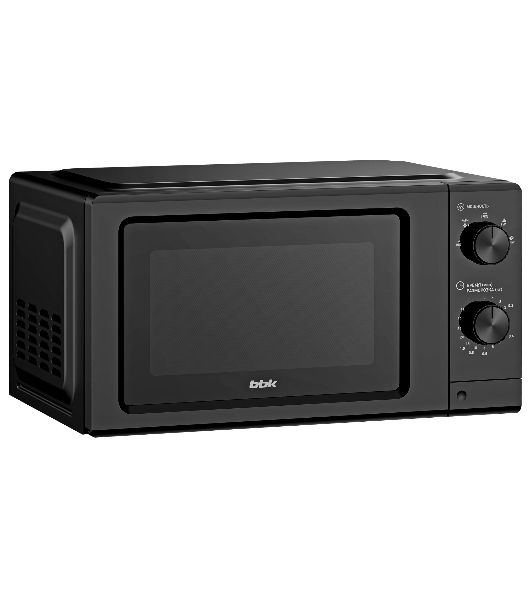Микроволновая печь BBK 20MWS-730M/B черный, 20 л, 700 Вт, переключатели — поворотный механизм